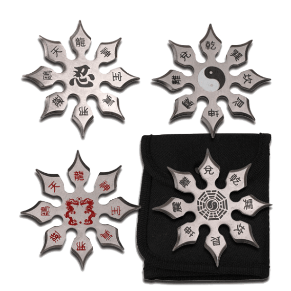 Set of 4 Throwing Stars SE 4L