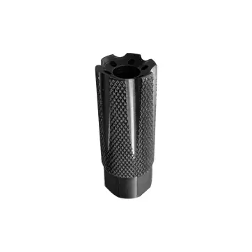 5.56/.223 AR15 Black Knurled Flash Cone