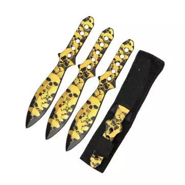 TK66385-SKGL SKULL THROWING KNIFE