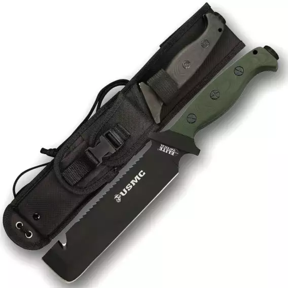 USMC BY ELITE TACTICAL M 2001 FIXED BLADE KNIFE - Image 3