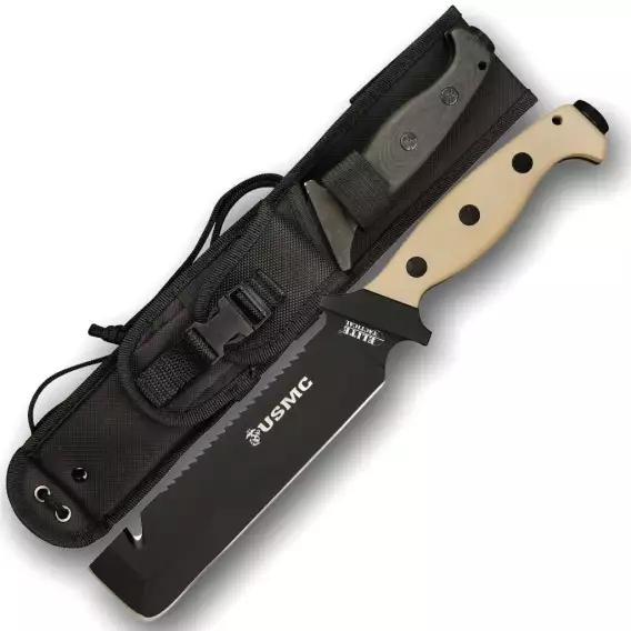 USMC BY ELITE TACTICAL M 2001 FIXED BLADE KNIFE - Image 2