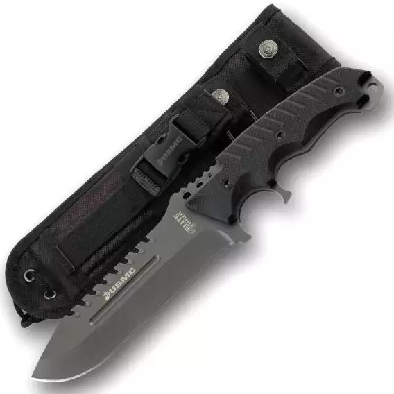 USMC BY ELITE TACTICAL M 2003 FIXED BLADE KNIFE - Image 2