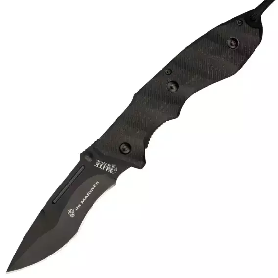USMC BY ELITE TACTICAL M A1024 SPRING ASSISTED KNIFE - Image 2