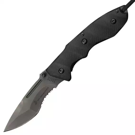 USMC BY ELITE TACTICAL M A1024 SPRING ASSISTED KNIFE - Image 3