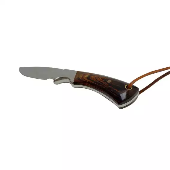 10" Overall Wood Handle Fixed Knife W/ Holster - Image 3