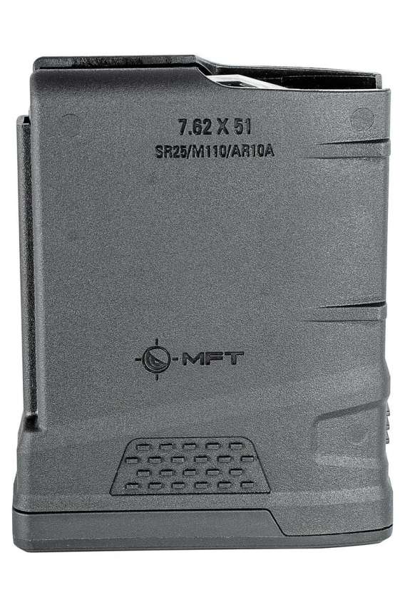 MFT Extreme Duty Polymer 10 Round Magazine for 7.62 x 51 NATO | .308 AR10