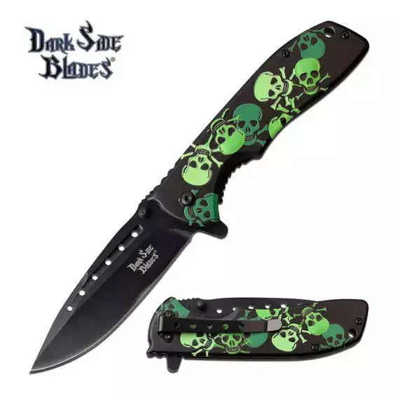 DARK SIDE BLADES DS-A060GN SPRING ASSISTED KNIFE - Image 2