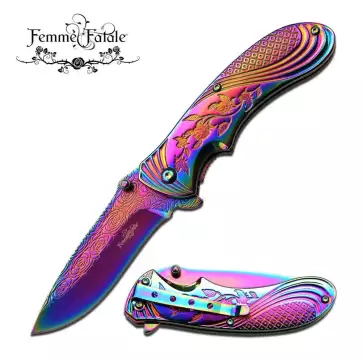 FEMME FATALE SPRING ASSISTED KNIFE 4" CLOSED