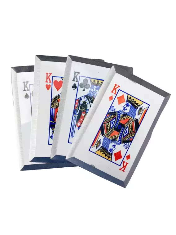 Flush Kings Playing Card Throwers Set of 5 with Pouch