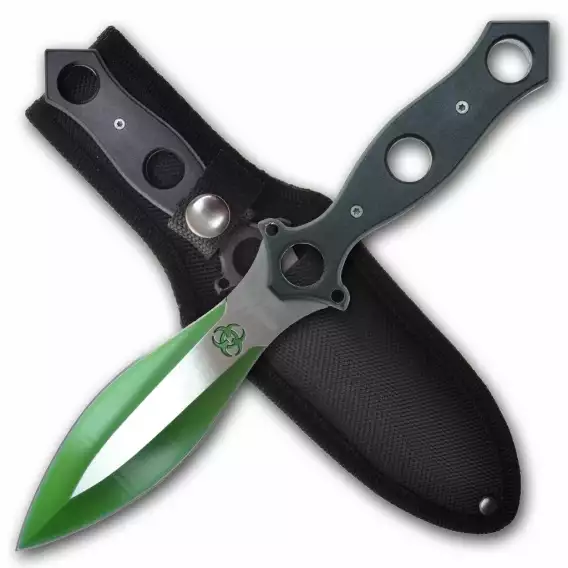 Perfect Point 9"  Two Tone Throwing Knife Set PP 089-2