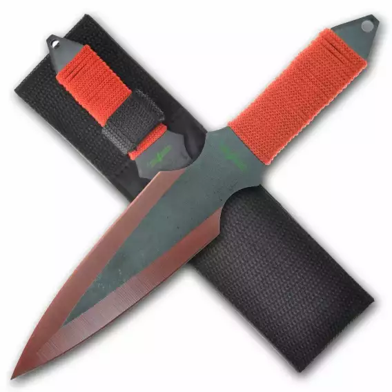 Perfect Point 9" Cord Wrap Throwing Knife Set PP 080-2 - Image 3