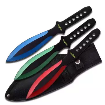 Set of 3 - 9" Throwing Knives PP 114-3RGB