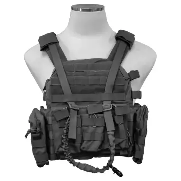AL 002BK – BLACK TACTICAL PLATE CARRIER VEST