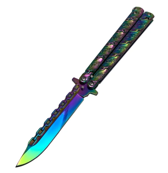5" Chain Butterfly Knife (3 Colors) - Image 3