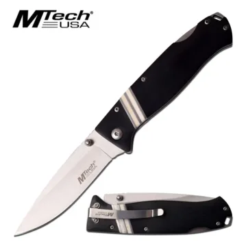 MTECH USA Pakkawood Knife in Black