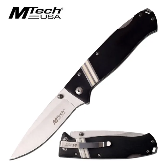 MTECH USA Pakkawood Knife in Black