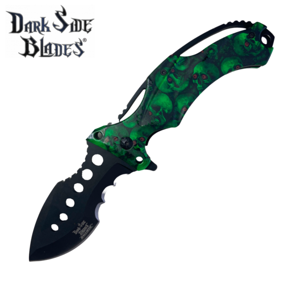 DARK SIDE BLADES DS-A020 Spring Assisted - Skull Collection - Image 2