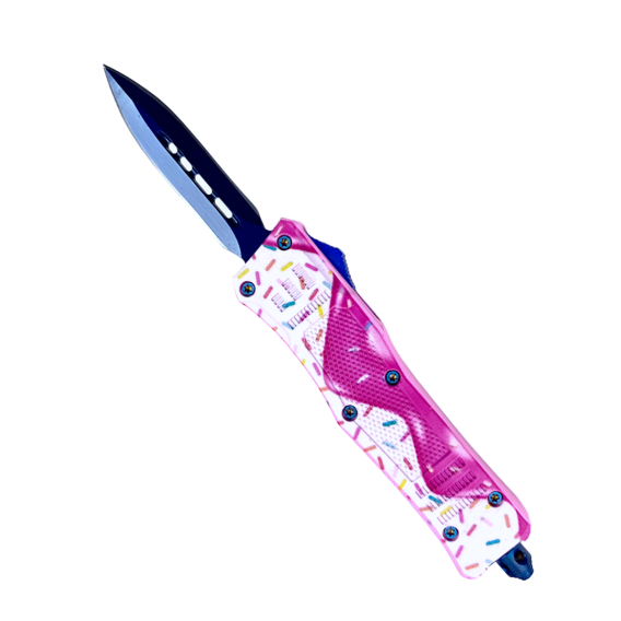 Ice Cream-Themed OTF Automatic Knife – 6.75" Dagger Blade - Image 2