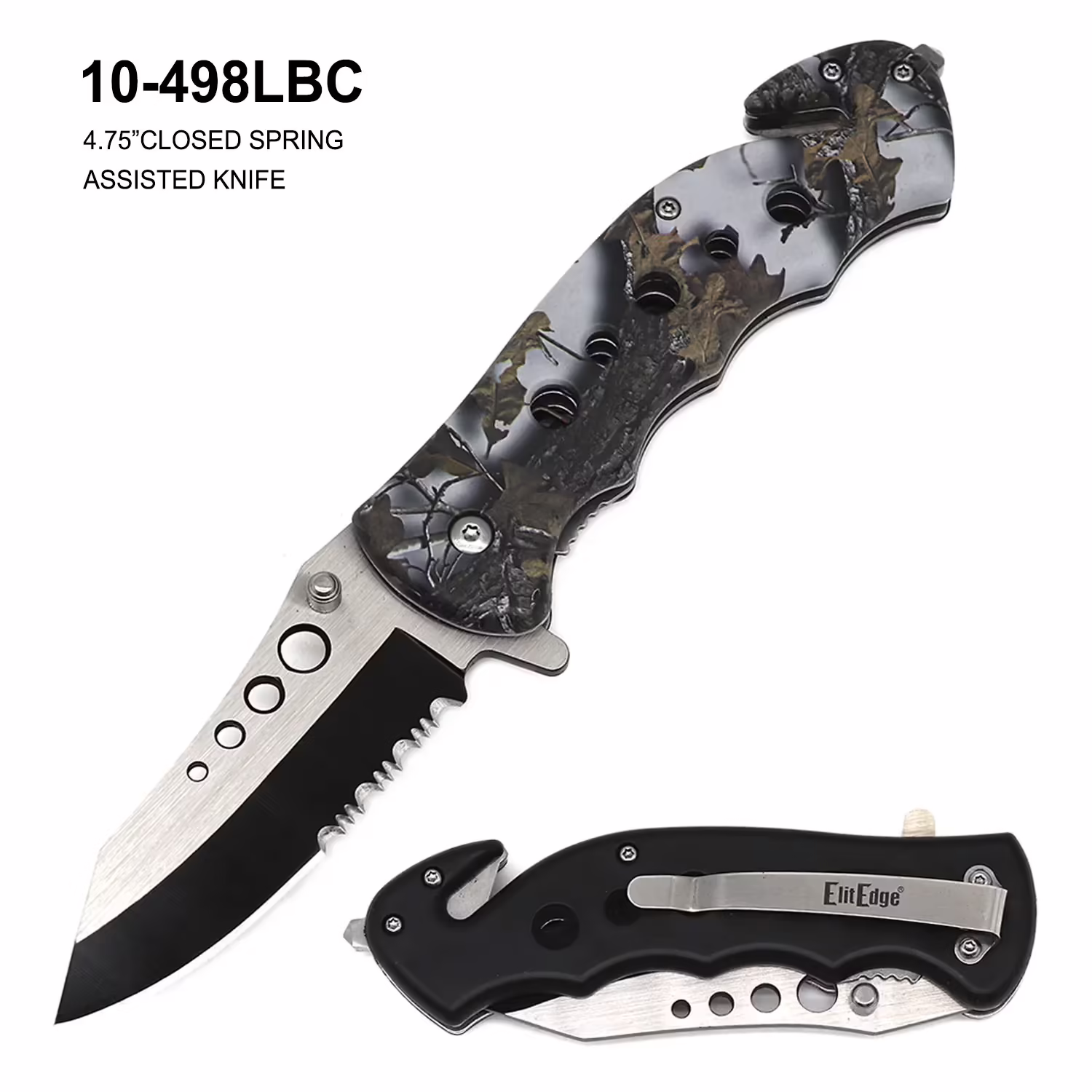 10-498LBC Spring Assisted Rescue Knife