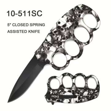 10-511SC 5" SKULL KNUCKLE KNIFE