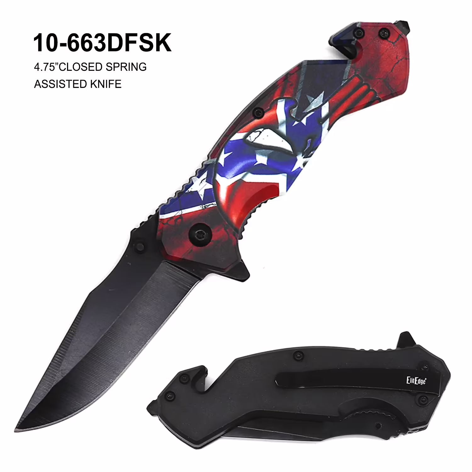 10-663DFSK Spring Assisted Rescue Knife