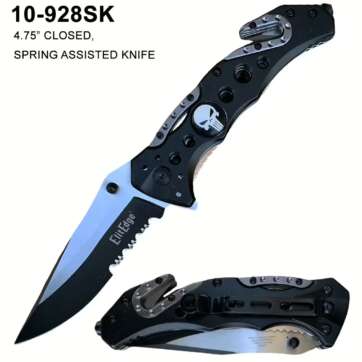 1010-928SK Spring-Assisted Skull Knife