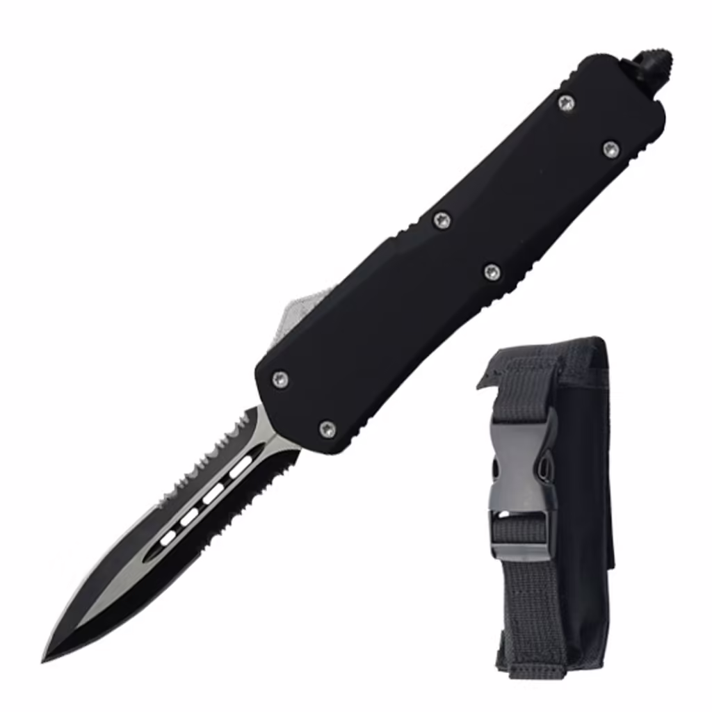 10-929DBKP 9" OVERALL OTF KNIFE WITH SHEATH