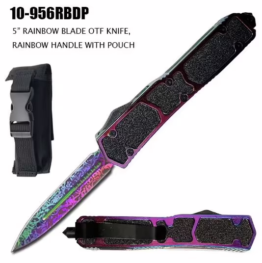 10-956RBDP Rainbow OTF Knife
