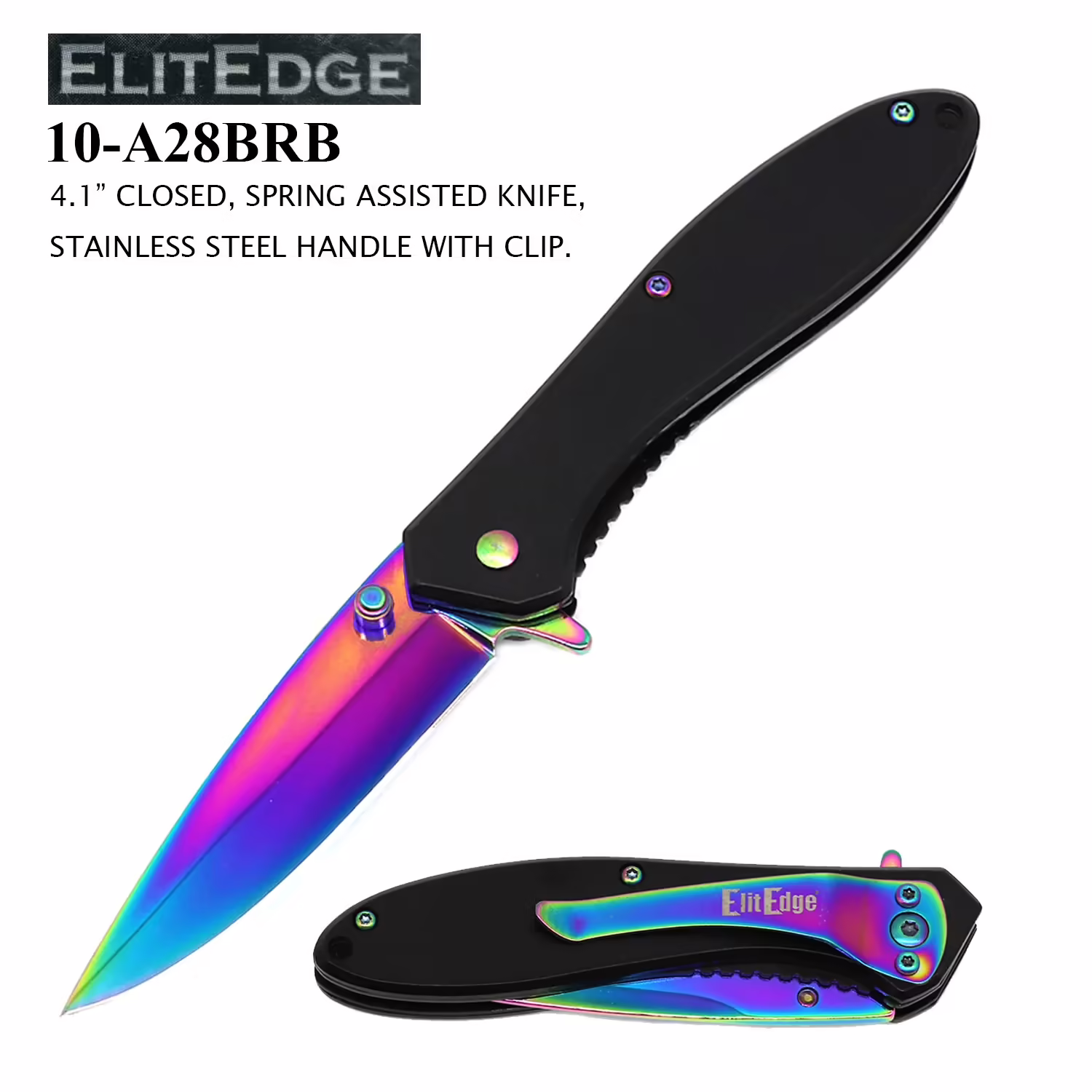 10-A28BRB - 4" SPRING ASSISTED KNIFE