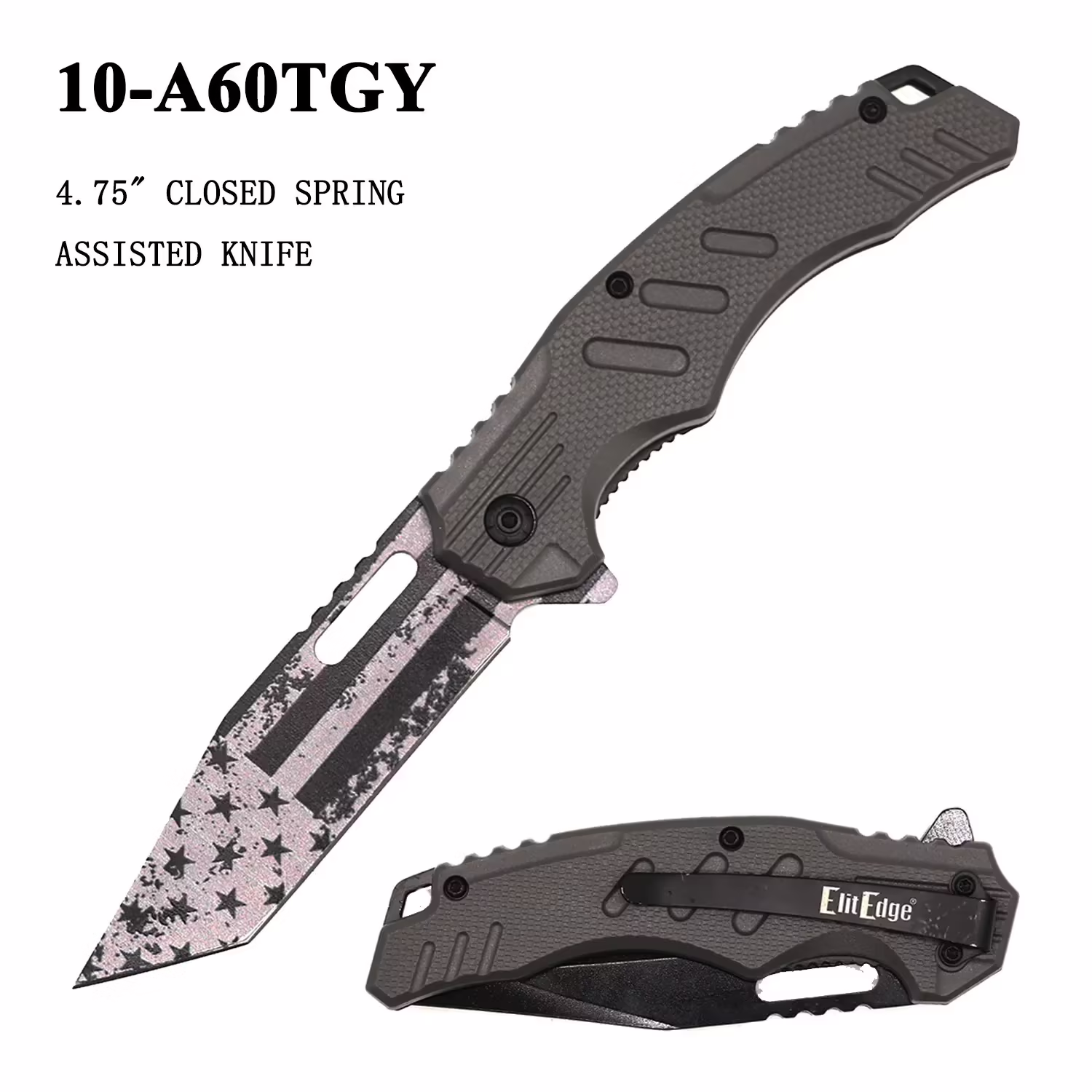 10-A60TGY Grey American Flag Blade