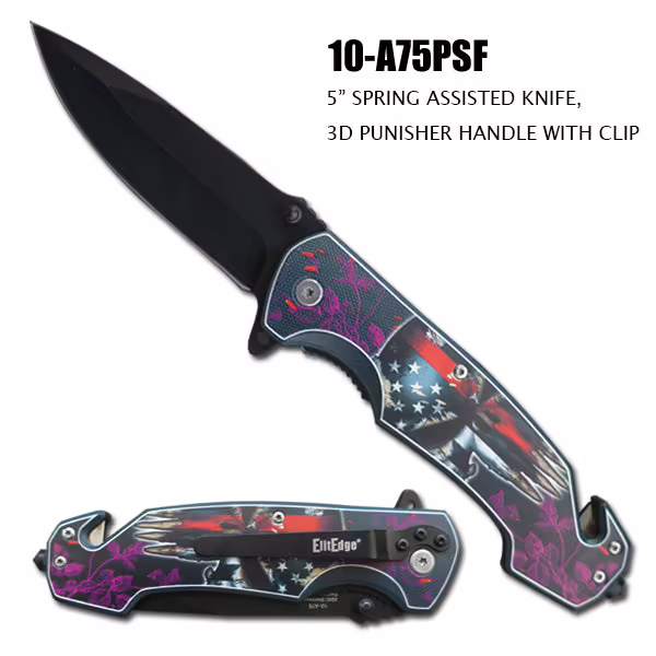 10-A75PSF 9" Over All Spring Assisted Knife