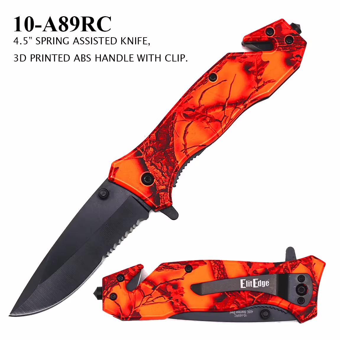 10-A89RC Red Camo Knife