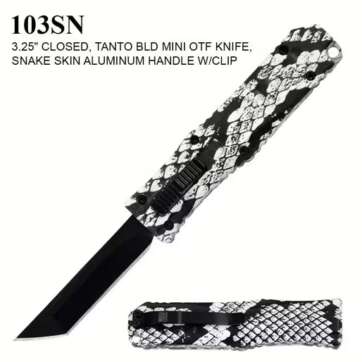 103SN MINI OTF KNIFE SNAKE SKIN