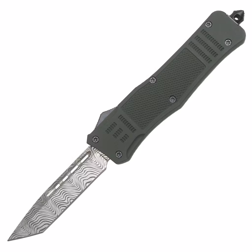 112LGYTDM 9" OVERALL OTF KNIFE WITH SHEATH