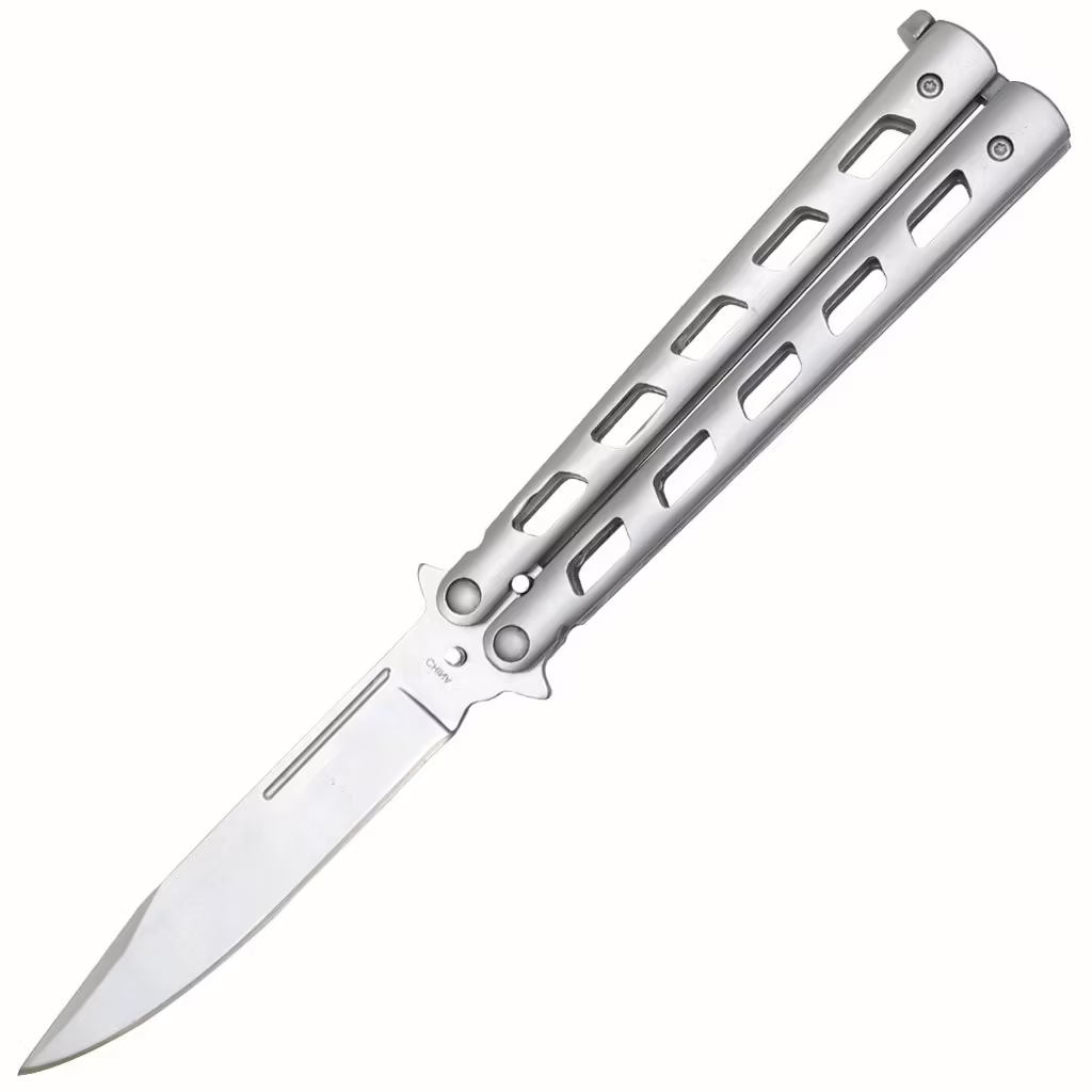 142SL SILVER BUTTERFLY KNIFE