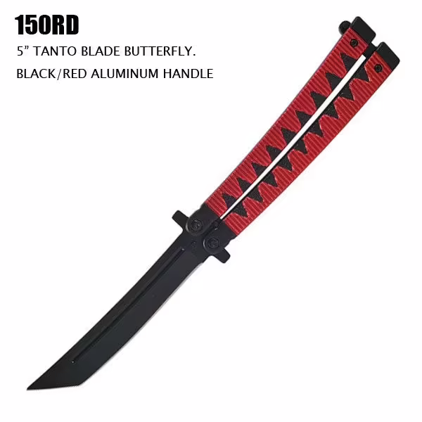 150RD SAMURAI STYLE 5" TANTO BLADE BUTTERFLY