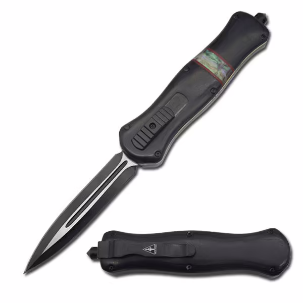 153BW 5.5" DAGGER BLADE OTF KNIFE WITH SHEATH 153BW