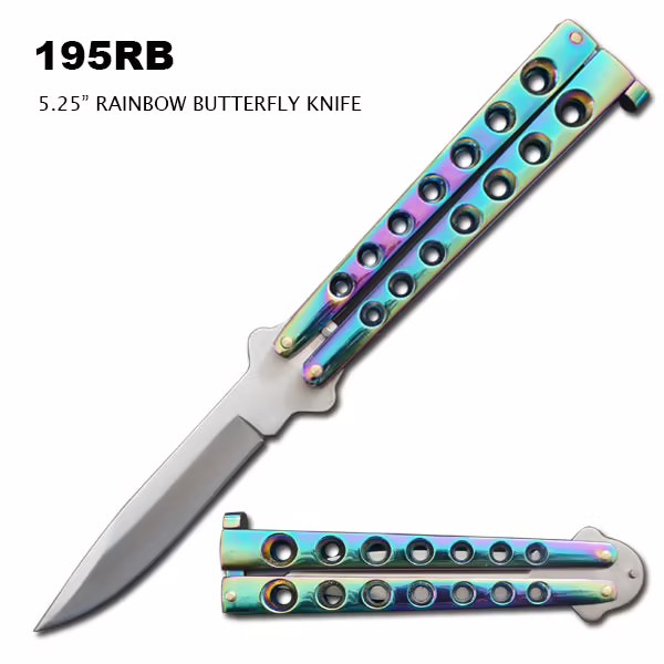 195RB 8.75" OVERALL BUTTERFLY KNIFE