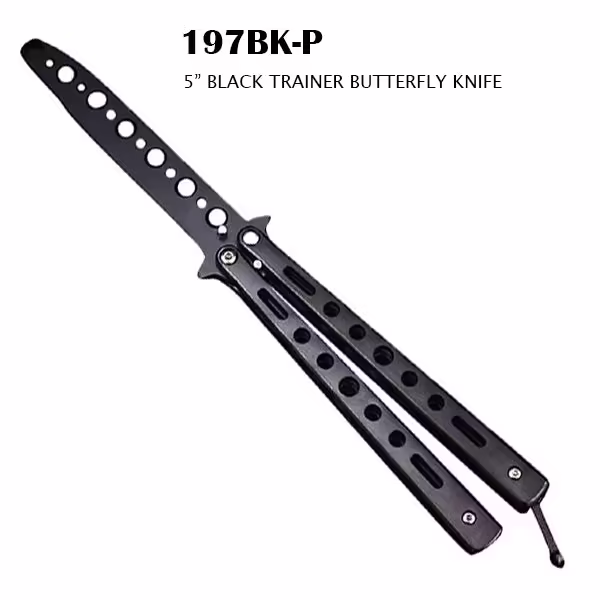 197BK-P 5" CLOSED TRAINING BUTTERFLY KNIFE