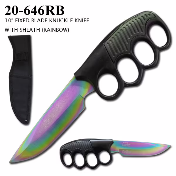 20-646RB FIXED BLADE KNUCKLE KNIFE