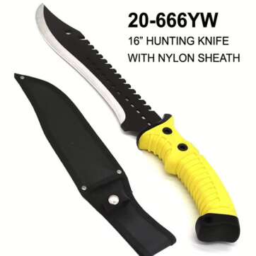 20-666YW 16" HUNTING KNIFE