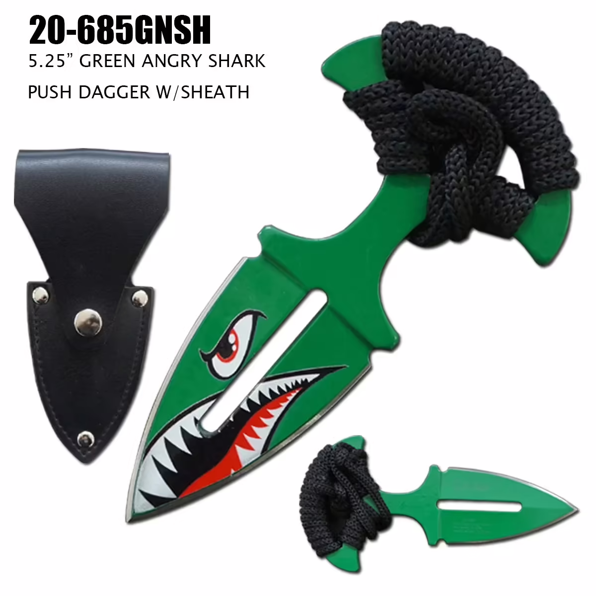 20-685GNSH ANGRY SHARK PUSH DAGGER