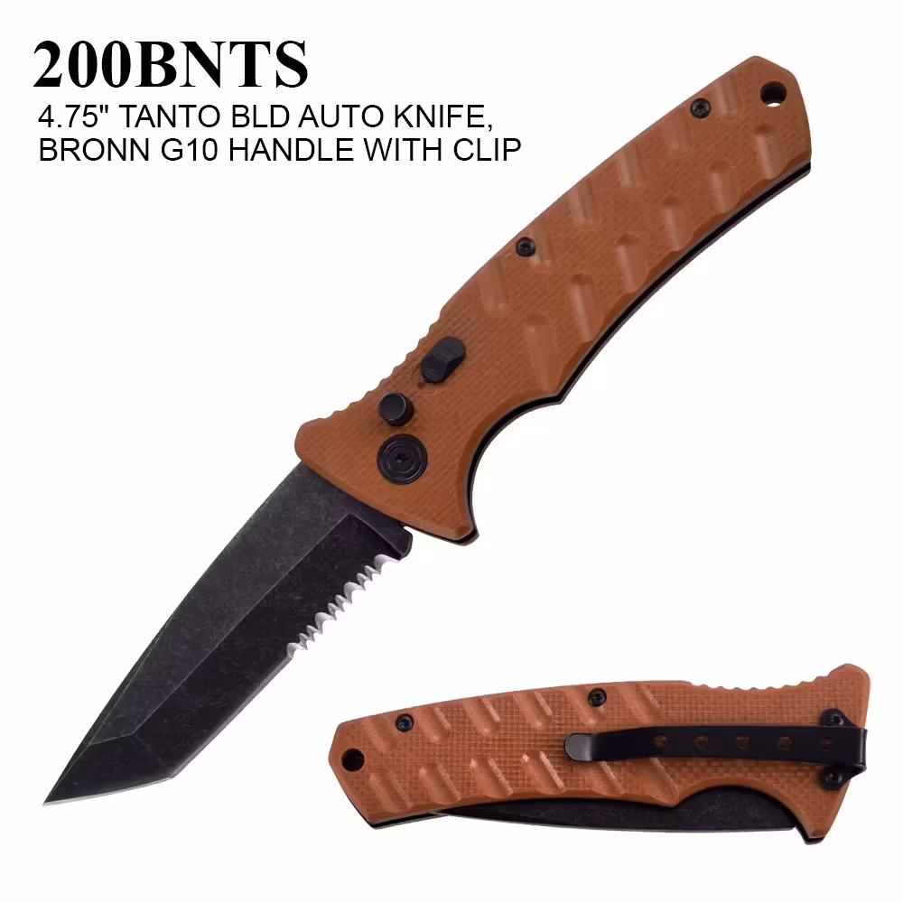 200BNTS BROWN TANTO KNIFE