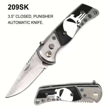 209SK 3.5" PUSH BUTTON AUTOMATIC KNIFE