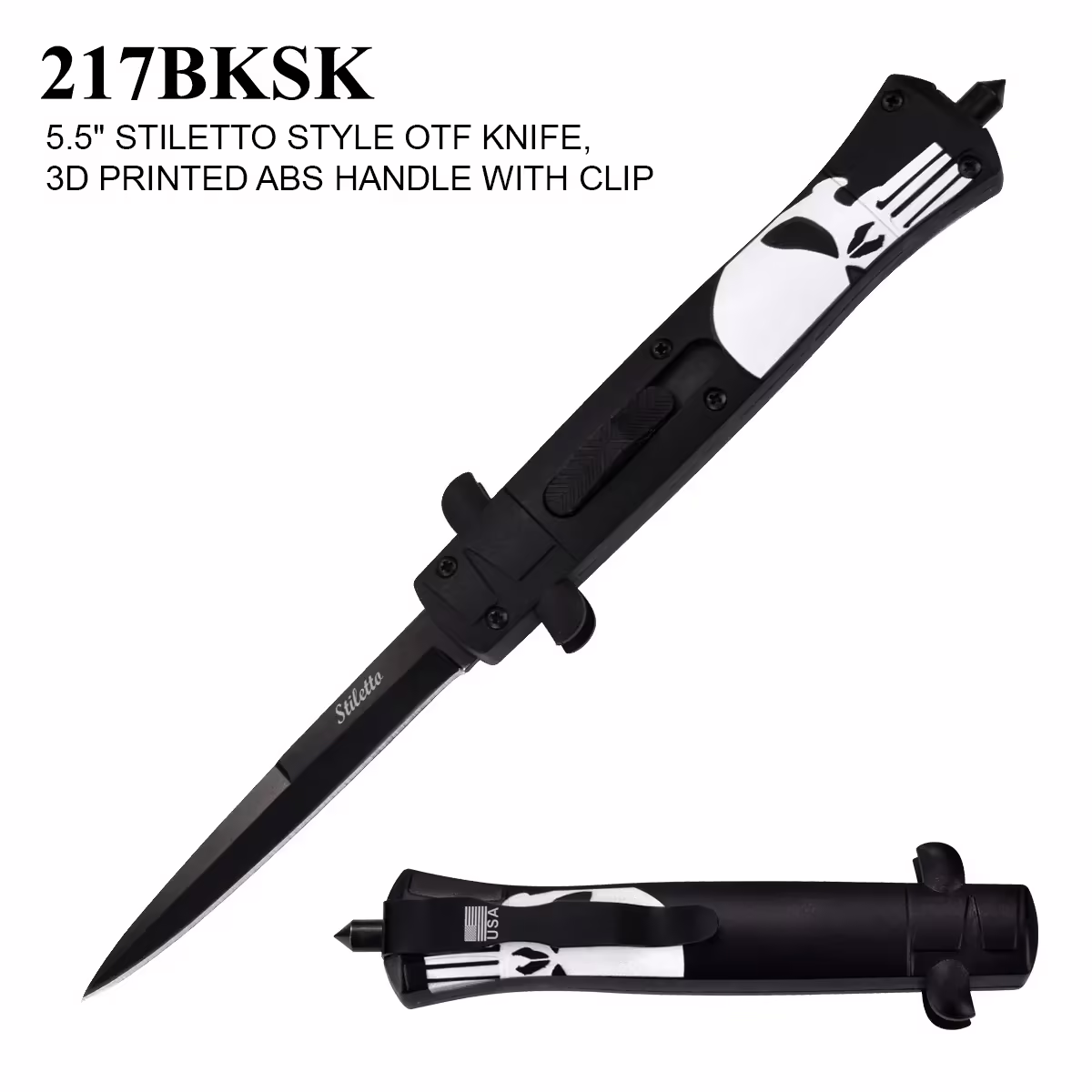 217CF Scull OTF  Knife