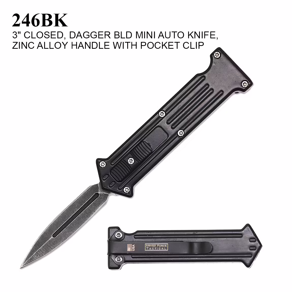 246BK Black MINI OTF JOKER STYLE