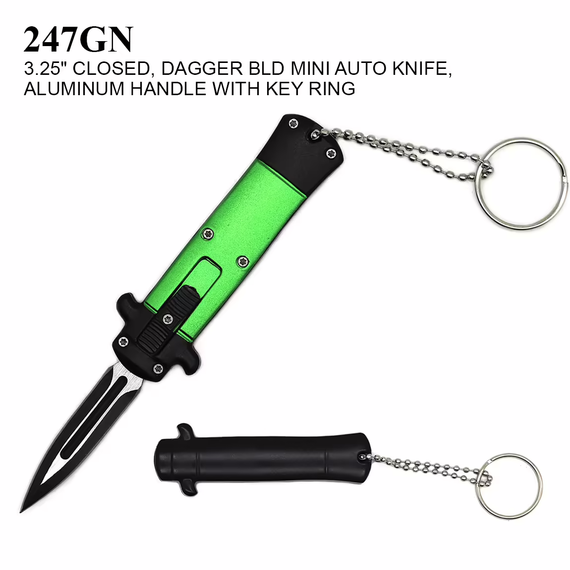 247GN Green Mini OTF Knife