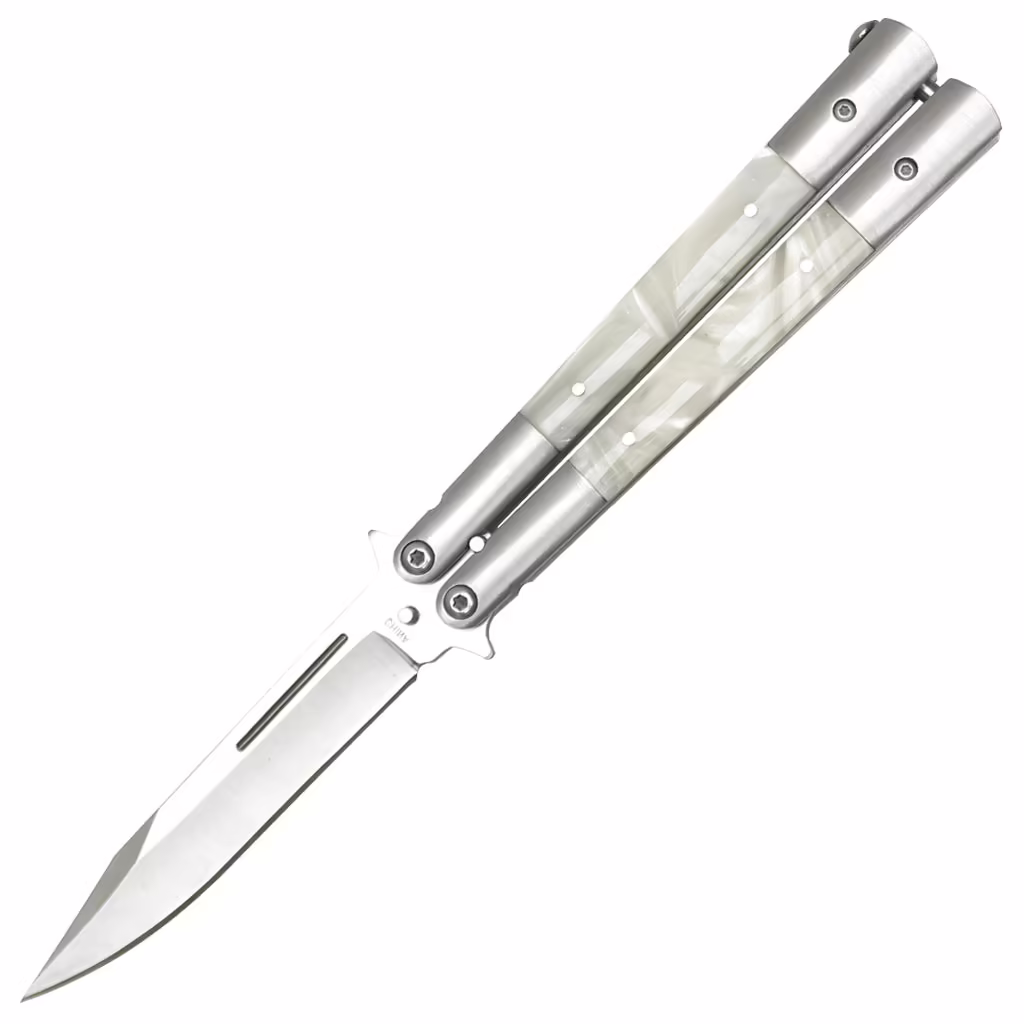 266 WP Silver Butterfly Knife