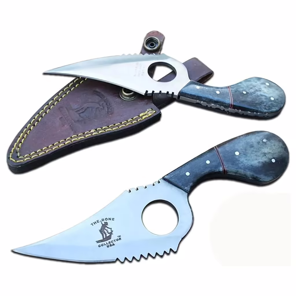 BC 793-BKBN 7"Bone Collector Bone Handle Skinning Knife