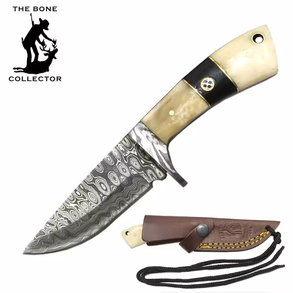 BC 881-DBN Damascus Bone Collector Knife